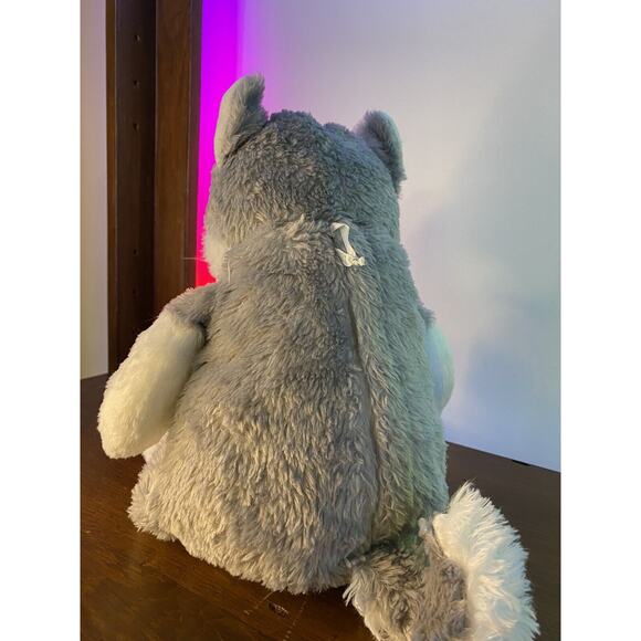 Fiesta Great Wolf Lodge Plush 15" Logo Emblem Front Gray White Stuffed Toy - Picture 4 of 7